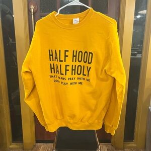 Gildan “Half hood Half Holy Crewneck Sweater
